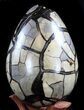 Septarian Dragon Egg Geode - Crystal Filled #37453-3